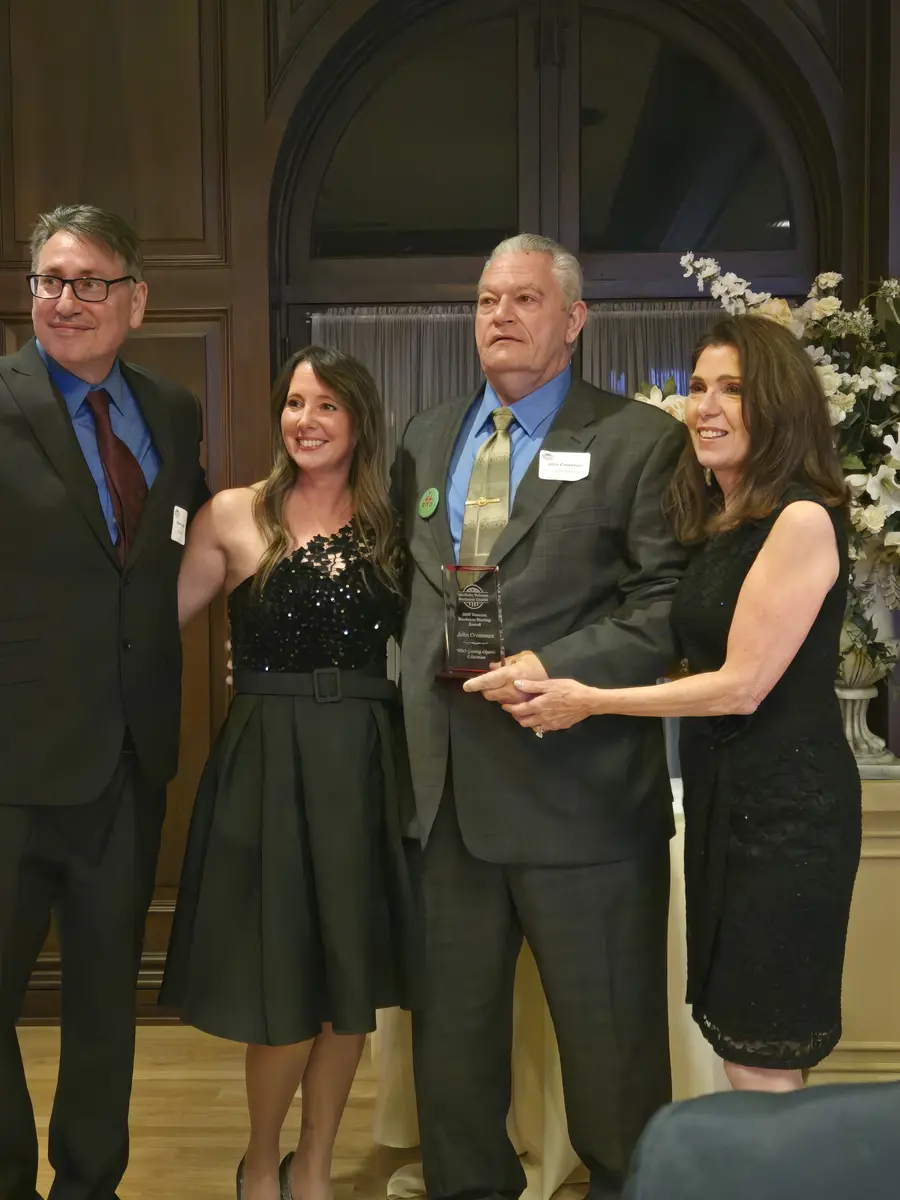 Accepting the Veterans Business Startup Award