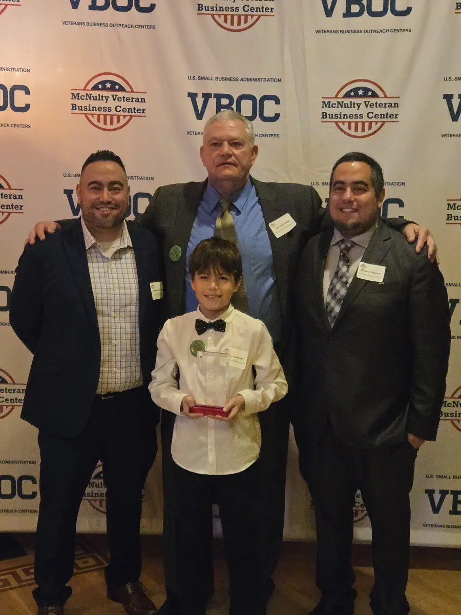 The Crossman family at the VBOC awards